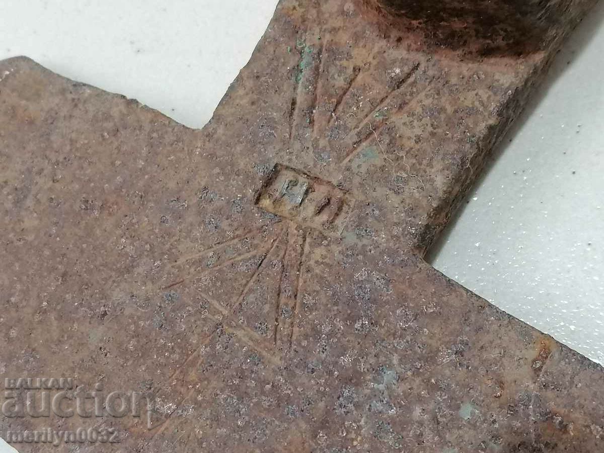 Old hoe, farm tool, pitchfork, wrought iron with price 37.00 BGN | € 18.92