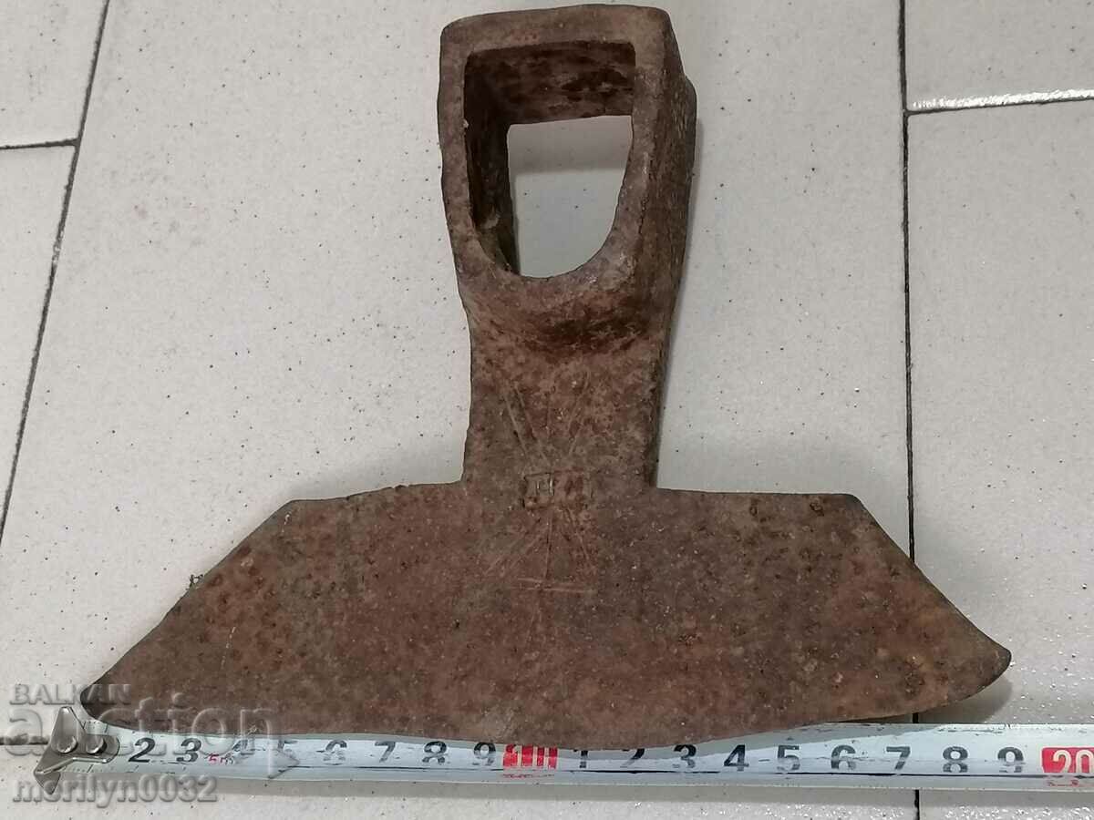 Delivery of Old hoe, farm tool, pitchfork, wrought iron