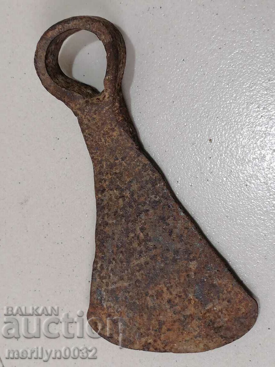 Old chapa agricultural tool hoe wrought iron