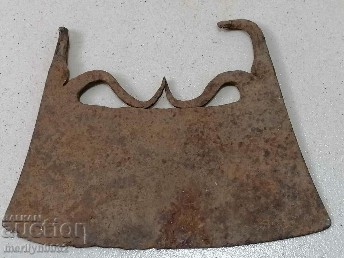 Old forged hatchet satyr ax ax without a shaft