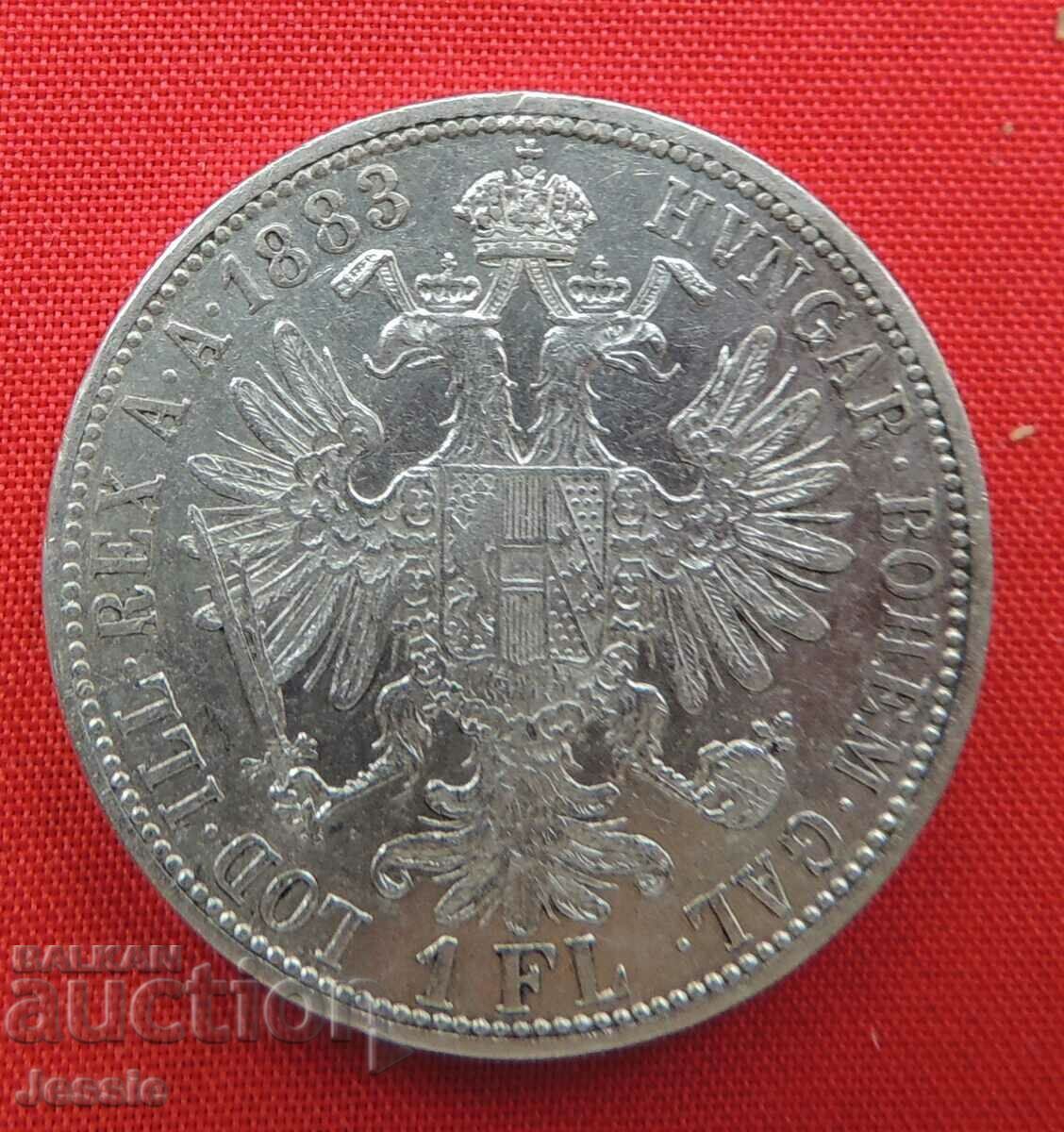 1 флорин 1883 Австроунгария сребро