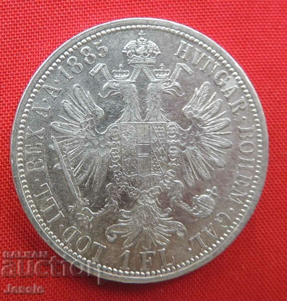 1 florin 1885 Αυστροουγγαρία ασήμι
