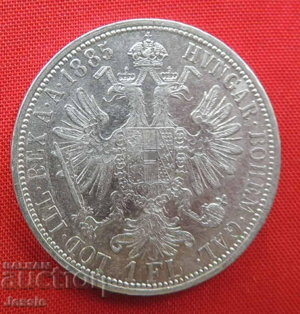 1 florin 1885 Austro-Ungaria argint