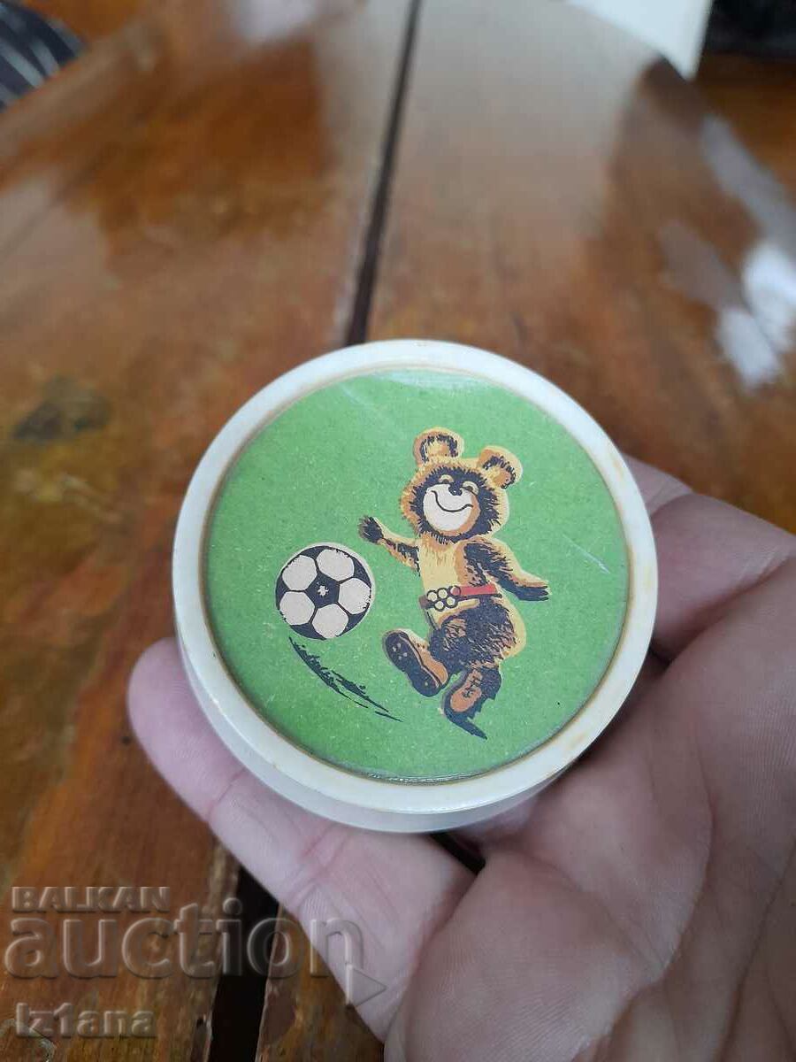 Old souvenir Misha the bear with price 35.00 BGN | € 17.90 Old souvenir Misha the bear with price 35.00 BGN | € 17.90