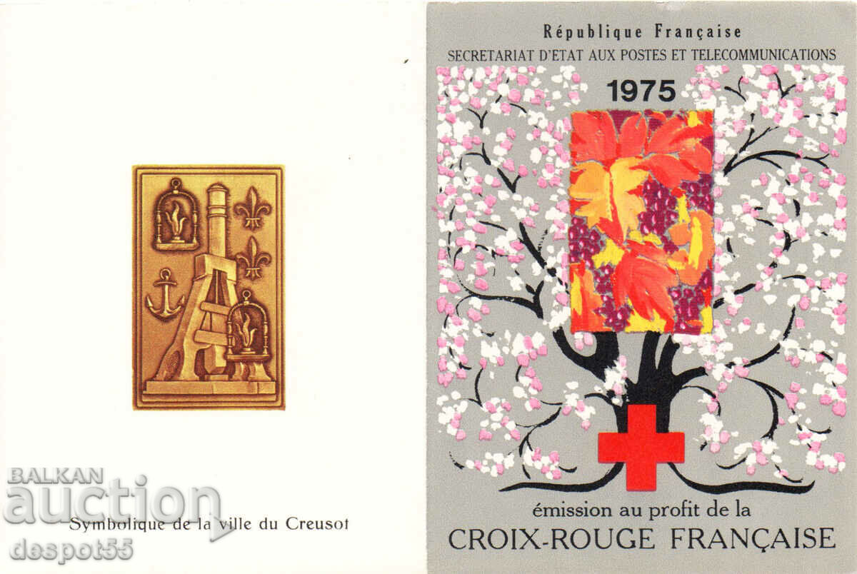 Delivery of 1975. France. Red Cross. Carnet. Delivery of 1975. France. Red Cross. Carnet.