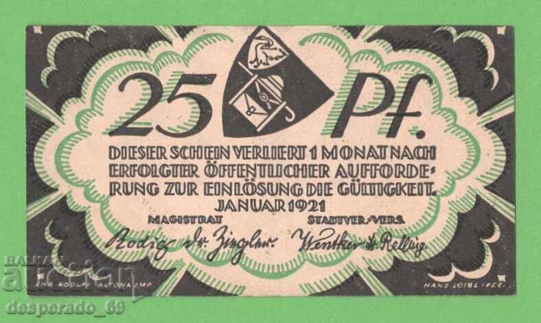 (¯`'•.¸NOTGELD (city Wandsbek) 1921 UNC -25 pfennig¸.•'´¯) with price 2.50 BGN | € 1.28 (¯`'•.¸NOTGELD (city Wandsbek) 1921 UNC -25 pfennig¸.•'´¯) with price 2.50 BGN | € 1.28