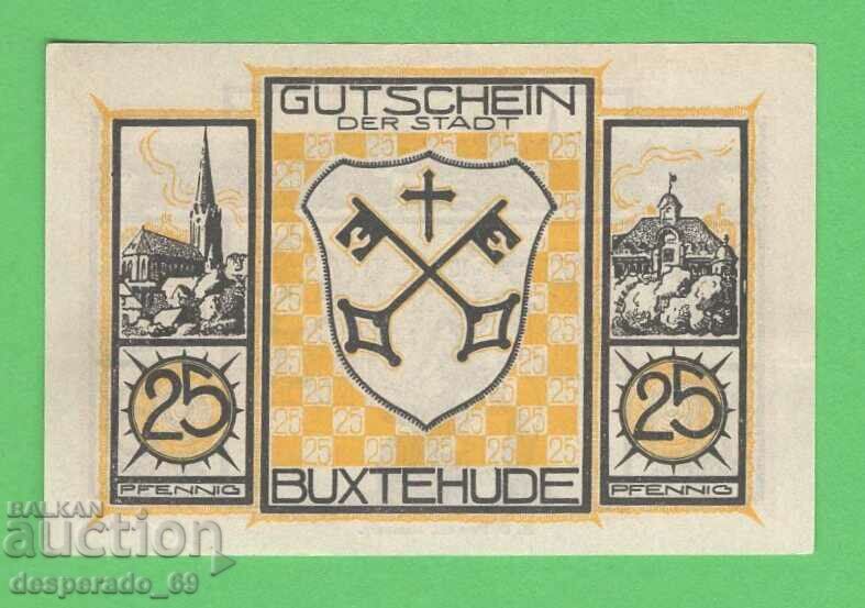 (¯`'•.¸NOTGELD (city of Buxtehude) UNC -25 pfennig¸.•'´¯)