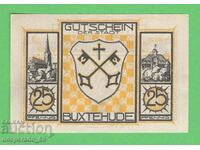 (¯`'•.¸NOTGELD (city of Buxtehude) UNC -25 pfennig¸.•'´¯)
