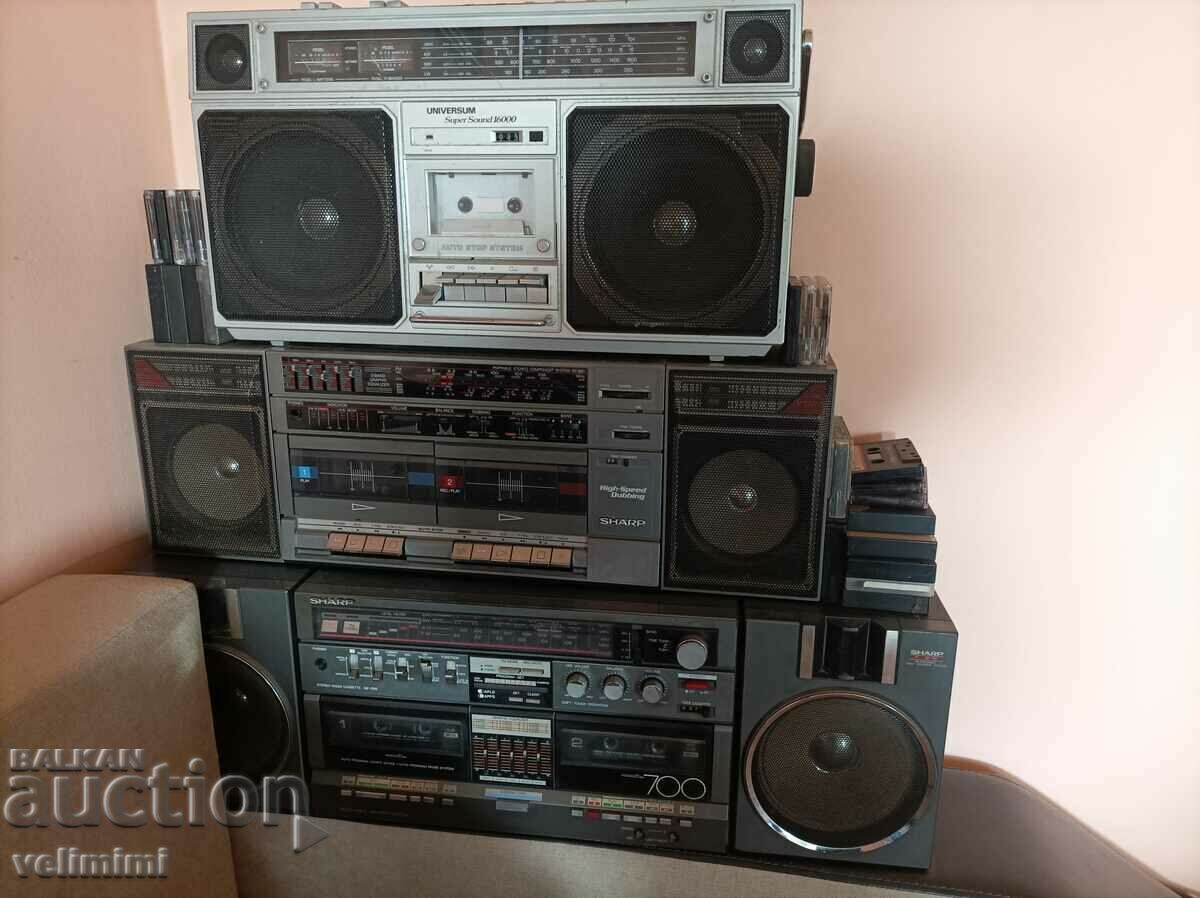 Lot of tape recorders