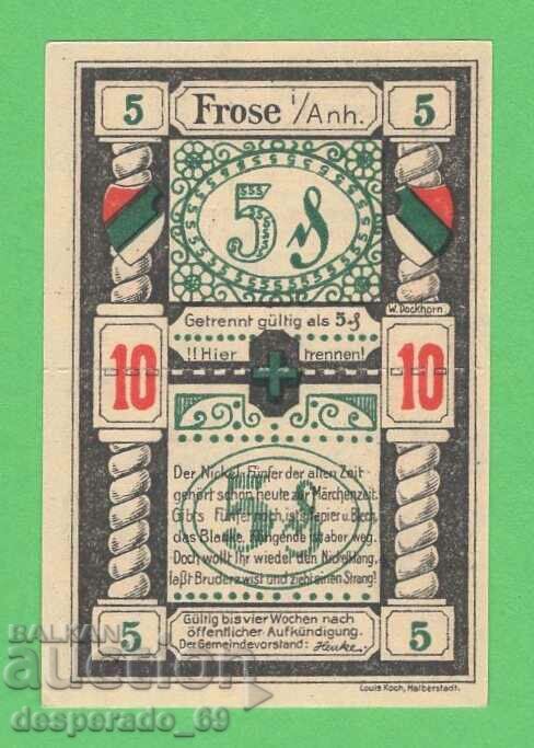 (¯`'•.¸NOTGELD (gr. Frose) UNC -10 pfennig¸.•'´¯) with price 2.50 BGN | € 1.28 (¯`'•.¸NOTGELD (gr. Frose) UNC -10 pfennig¸.•'´¯) with price 2.50 BGN | € 1.28