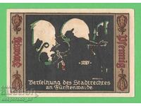 (¯`'•.¸NOTGELD (orașul Fürstenwalde) 1921 UNC -20 pfennig •'´¯)