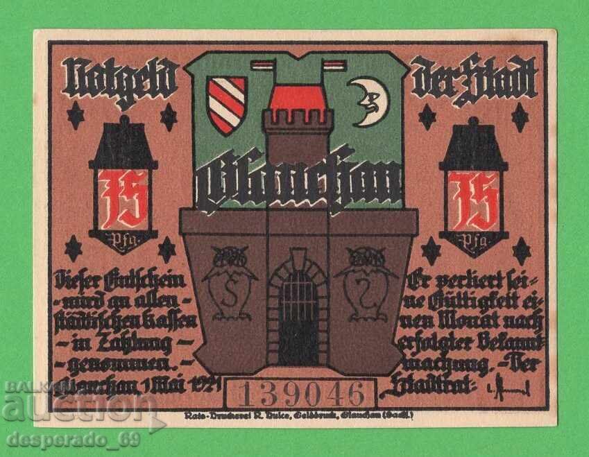 (¯`'•.¸NOTGELD (πόλη Glauchau) 1921 UNC- -75 πφένιγκ¸.•'´¯) με τιμή € 1.40 | 2.74 BGN (¯`'•.¸NOTGELD (πόλη Glauchau) 1921 UNC- -75 πφένιγκ¸.•'´¯) με τιμή € 1.40 | 2.74 BGN
