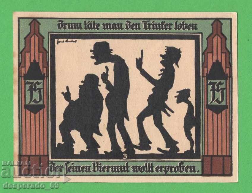 (¯`'•.¸NOTGELD (πόλη Glauchau) 1921 UNC- -75 πφένιγκ¸.•'´¯) (¯`'•.¸NOTGELD (πόλη Glauchau) 1921 UNC- -75 πφένιγκ¸.•'´¯)