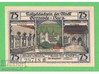 (¯`'•.¸NOTGELD (гр. Gernrode) 1921 UNC -75 пфенига¸.•'´¯)
