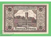 (¯`'•.¸NOTGELD (Greiz) 1921 UNC -90 pfennig¸.•'´¯)
