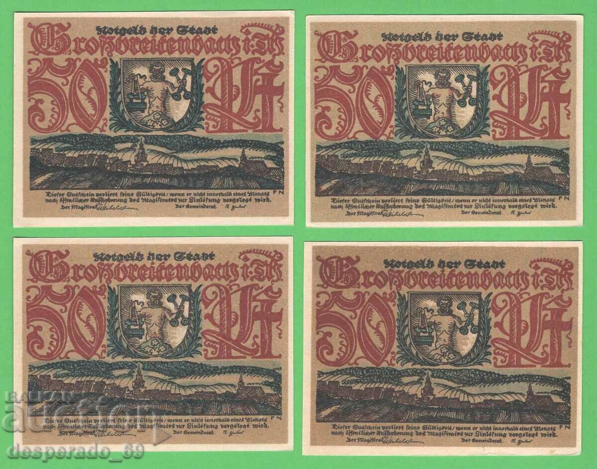 (¯`'•.¸NOTGELD (Großbreitenbach) UNC -4 pcs. banknotes ´¯) with price 13.20 BGN | € 6.75 (¯`'•.¸NOTGELD (Großbreitenbach) UNC -4 pcs. banknotes ´¯) with price 13.20 BGN | € 6.75