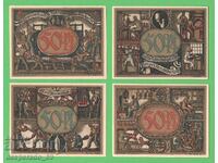 (¯`'•.¸NOTGELD (Großbreitenbach) UNC -4 pcs. banknotes ´¯)