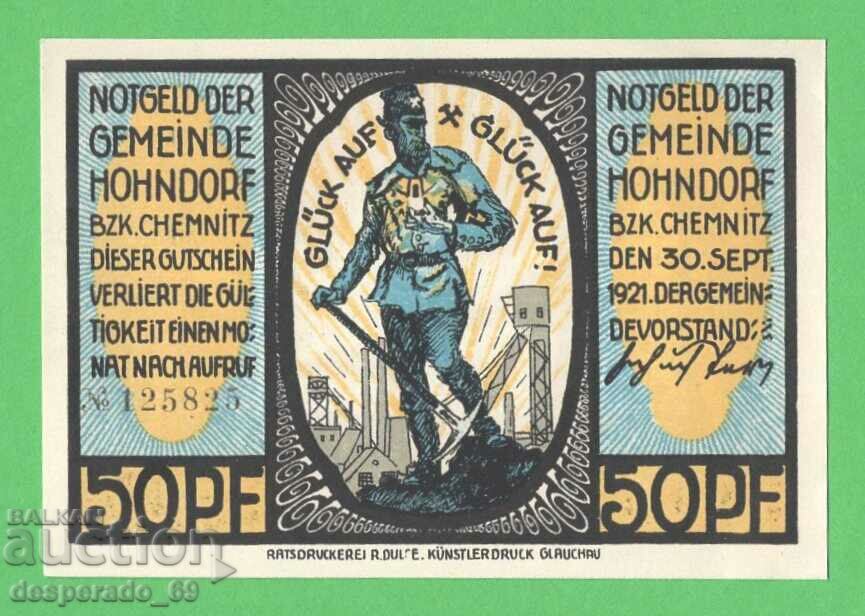 (¯`'•.¸NOTGELD (city Hohndorf) 1921 UNC -50 pfennig¸.•'´¯) with price 3.00 BGN | € 1.53 (¯`'•.¸NOTGELD (city Hohndorf) 1921 UNC -50 pfennig¸.•'´¯) with price 3.00 BGN | € 1.53