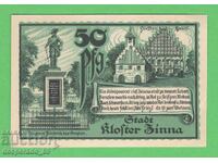 (¯`'•.¸NOTGELD (gr. Kloster Zinna) 1920 UNC -50 pfennig '´¯)