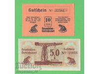 (¯`'•.¸NOTGELD (гр. Neumühlen-Dietrich) 1922 UNC -5 бр.банкн