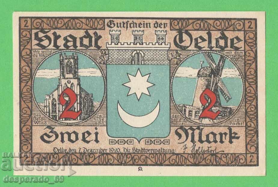(¯`'•.¸NOTGELD (city Oelde) 1920 UNC -2 stamps¸.•'´¯) with price 3.30 BGN | € 1.69 (¯`'•.¸NOTGELD (city Oelde) 1920 UNC -2 stamps¸.•'´¯) with price 3.30 BGN | € 1.69