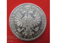1 флорин 1879 Австроунгария сребро