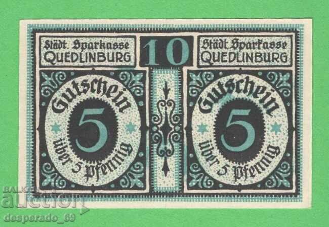 (¯`'•.¸NOTGELD (city Quedlinburg) UNC -10 pfennig¸.•'´¯) with price 2.30 BGN | € 1.18 (¯`'•.¸NOTGELD (city Quedlinburg) UNC -10 pfennig¸.•'´¯) with price 2.30 BGN | € 1.18