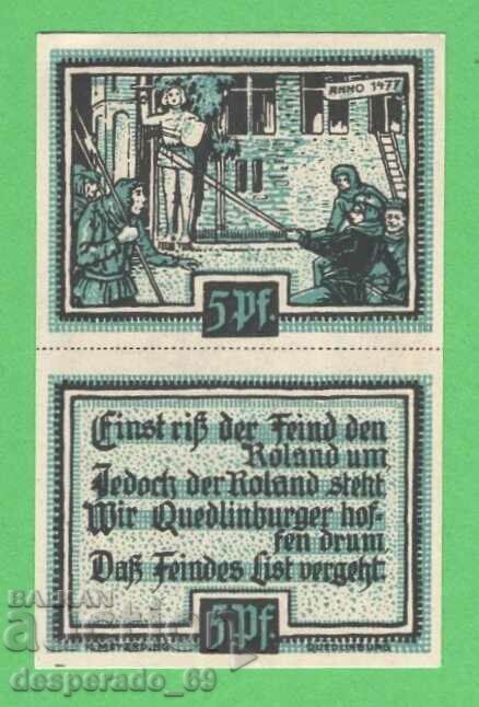 (¯`'•.¸NOTGELD (city Quedlinburg) UNC -10 pfennig¸.•'´¯)