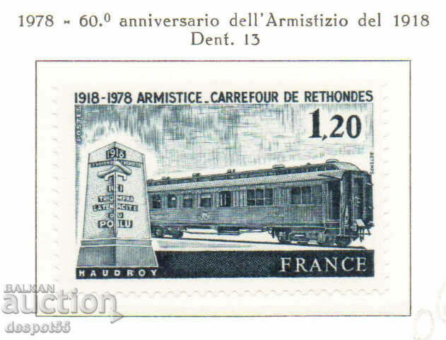 1978. France. 60th anniversary of the armistice.