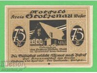 (¯`'•.¸NOTGELD (orașul Stolzenau) 1921 -75 pfennig¸.•'´¯)