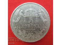 5 Korona 1900 KB Austria - Ungaria / pentru Ungaria / argint