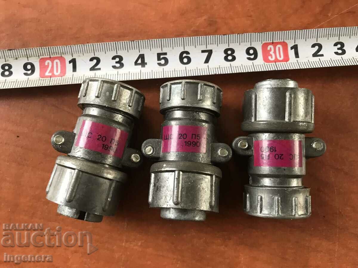 COUPLING CONNECTOR METAL BAKELITE MILITARY PRODUCT-4 PCS. - 6 COUPLING CONNECTOR METAL BAKELITE MILITARY PRODUCT-4 PCS. - 6