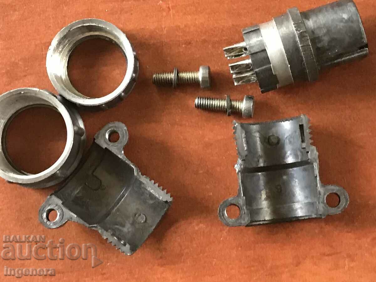COUPLING CONNECTOR METAL BAKELITE MILITARY PRODUCT-4 PCS. - 7 COUPLING CONNECTOR METAL BAKELITE MILITARY PRODUCT-4 PCS. - 7