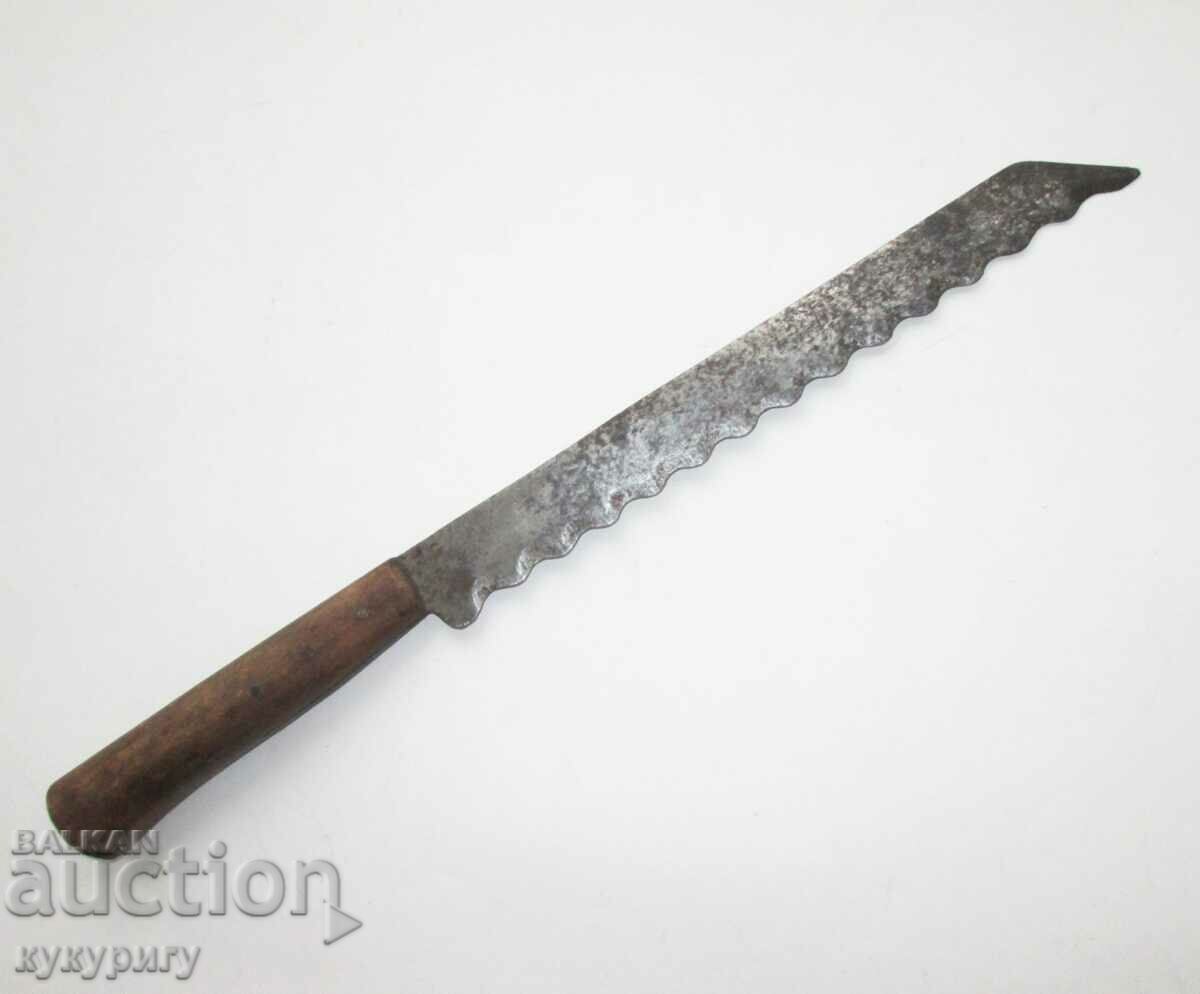 Old antique bread knife S. Kovachev Kingdom of Bulgaria with price 50.00 BGN | € 25.56 Old antique bread knife S. Kovachev Kingdom of Bulgaria with price 50.00 BGN | € 25.56
