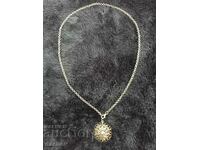 Silver Folklore Necklace by Kustek with Medallion Filigree Jewelry