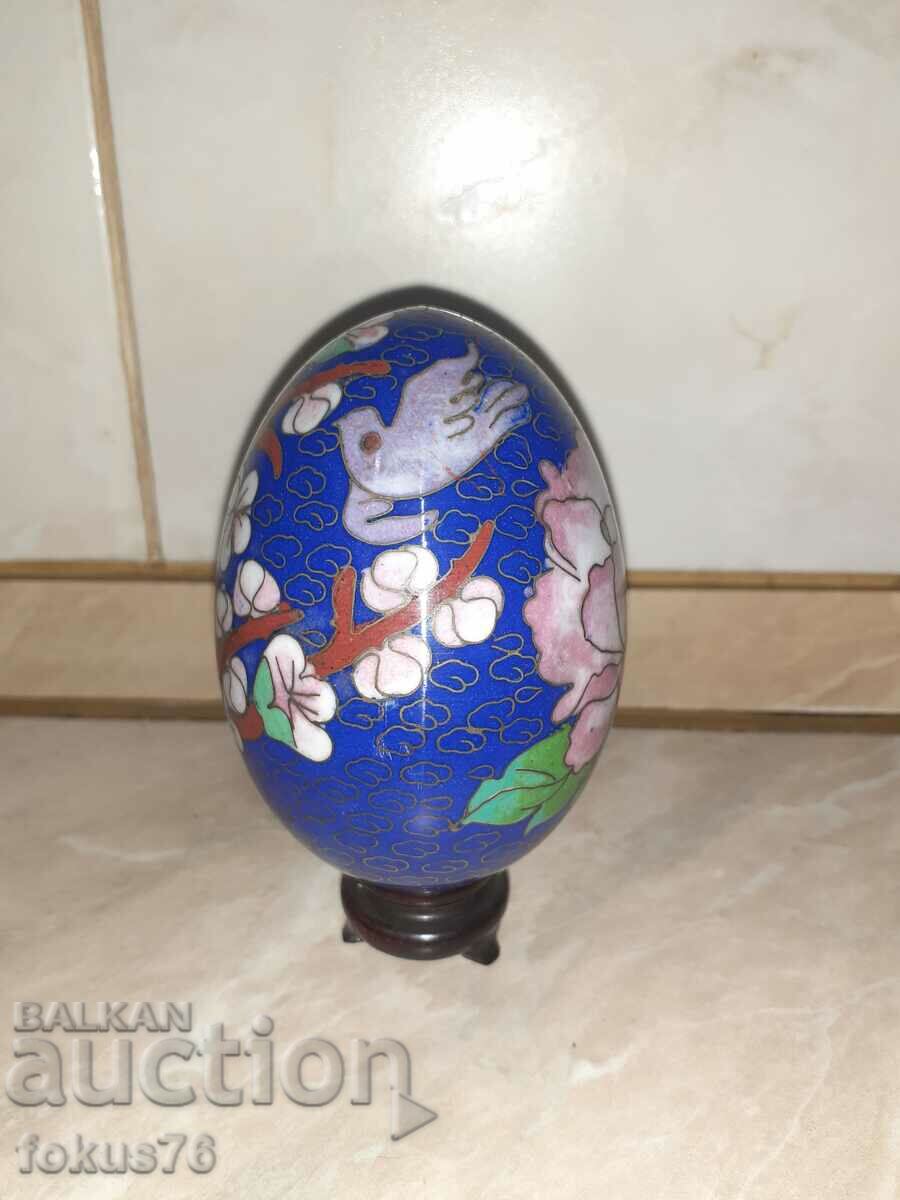 Large egg with stand - cloisonne - cloisonne with price 79.00 BGN | € 40.39