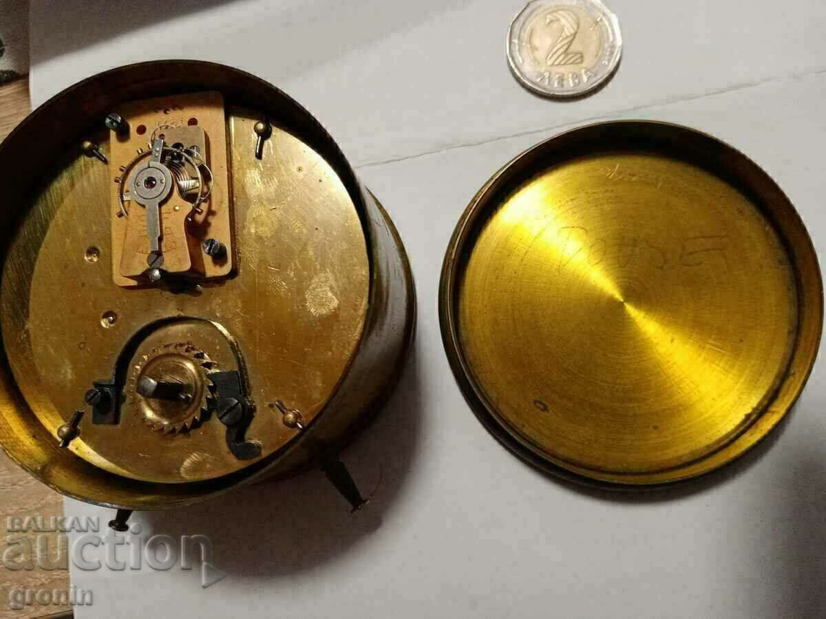 Auction  Bronze, porcelain rare watch, carriage French