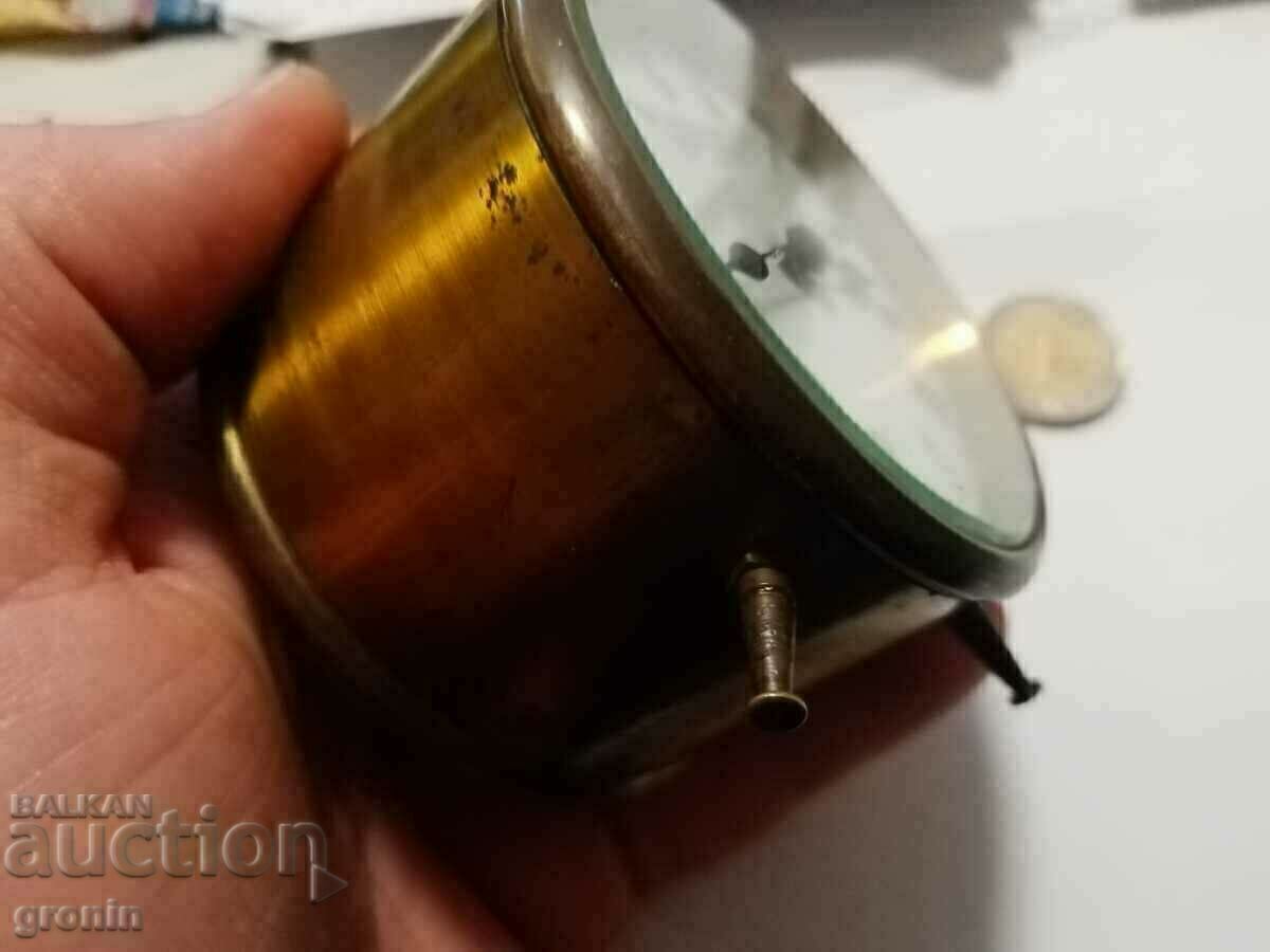 Χάλκινο, πορσελάνινο σπάνιο ρολόι, άμαξα γαλλικό - 6