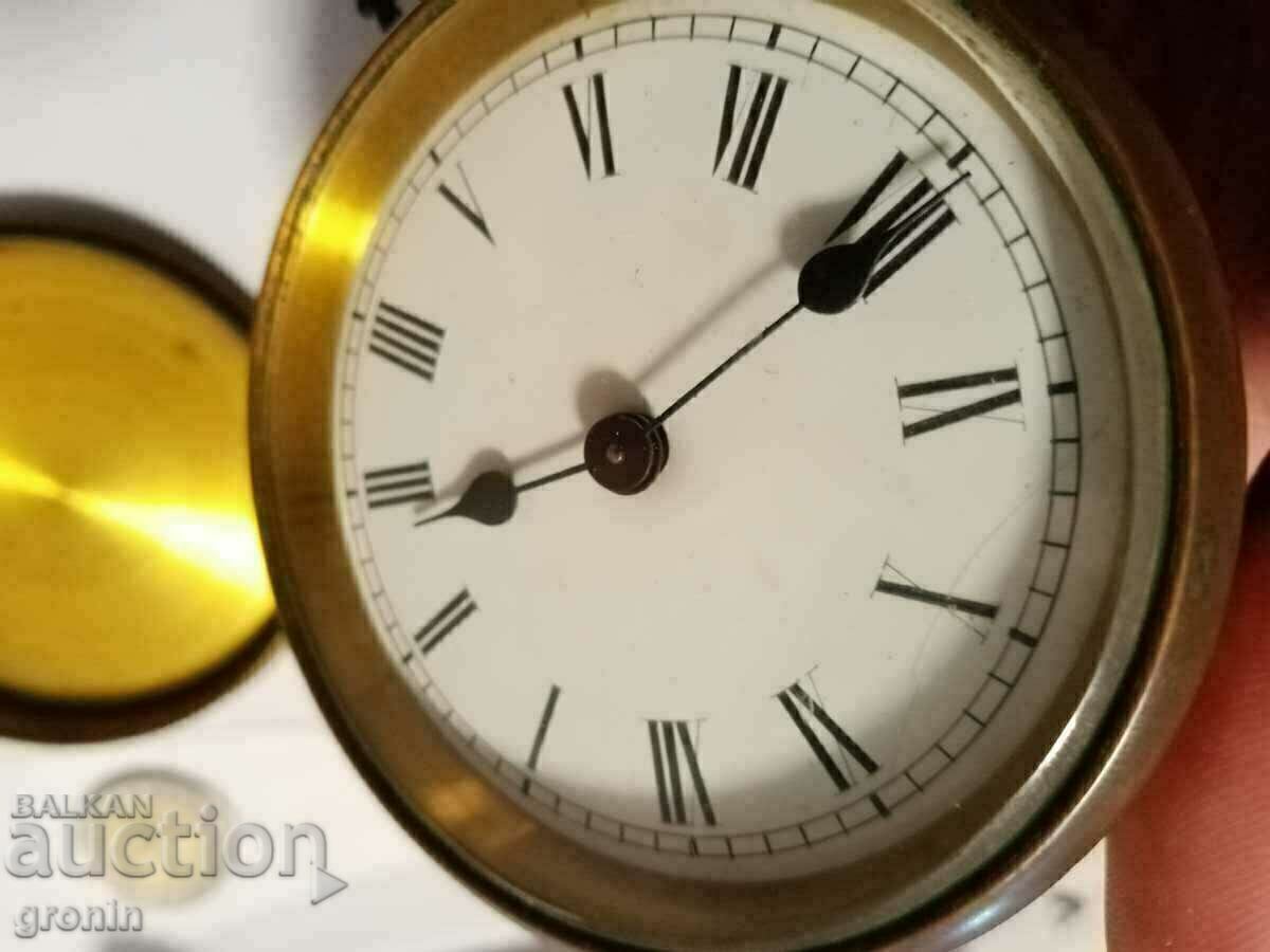 Bronze, porcelain rare watch, carriage French Bronze, porcelain rare watch, carriage French