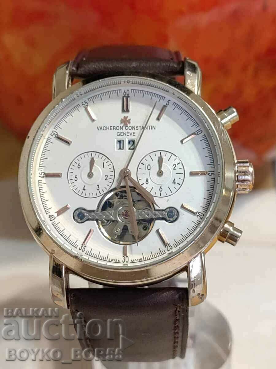 Ρεπλίκα Vacheron Konsta Ανδρικό χειροκίνητο αυτόματο ρολόι