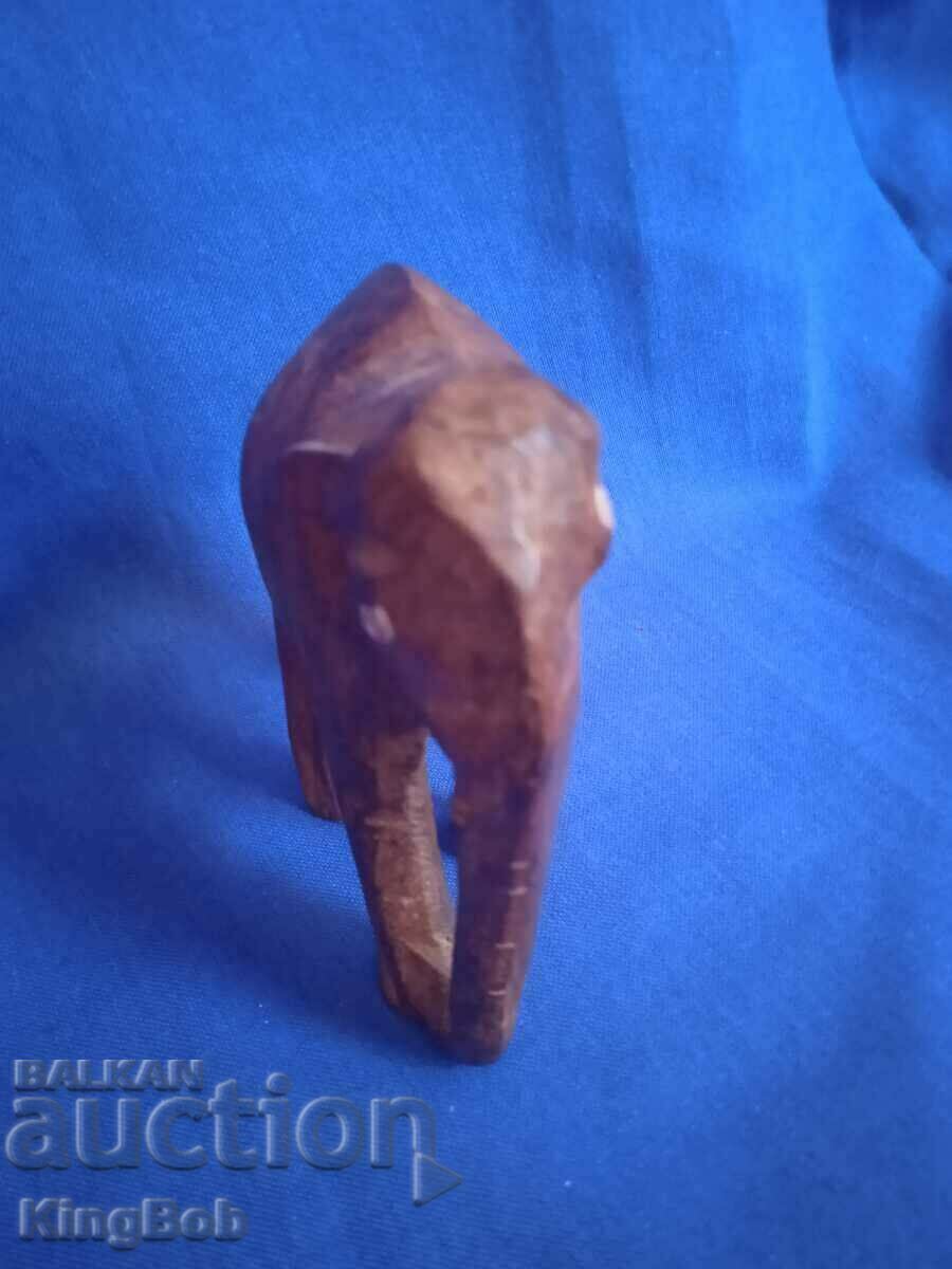 WOODEN FIGURINE OF AN ELEPHANT with price 5.00 BGN | € 2.56 WOODEN FIGURINE OF AN ELEPHANT with price 5.00 BGN | € 2.56