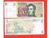 ARGENTINA ARGENTINA 5 Peso - numărul 20103 seria H UNC