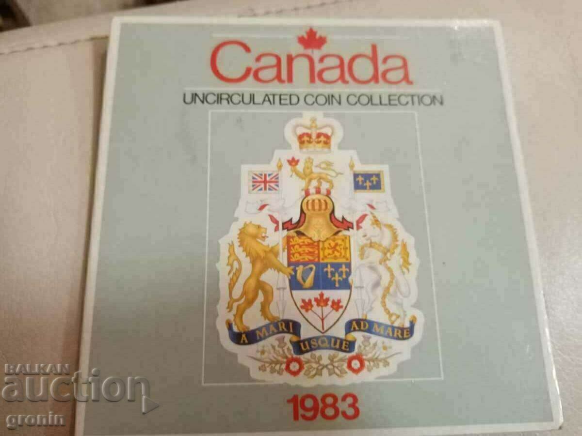 Set Canada Proof coins, mint, document, 1983, glossy with price 40.00 BGN | € 20.45 Set Canada Proof coins, mint, document, 1983, glossy with price 40.00 BGN | € 20.45