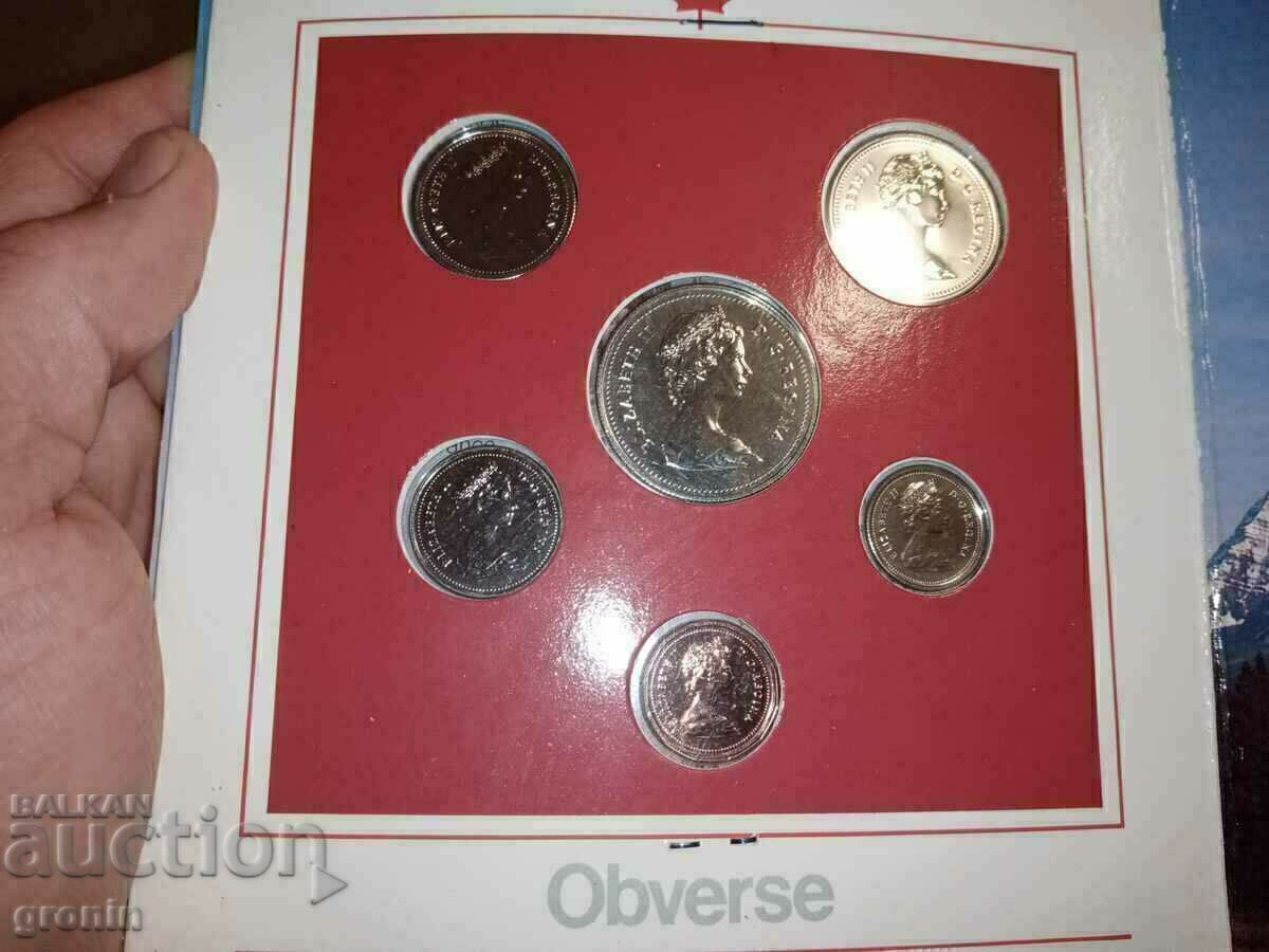 Livrarea Set de monede Canada Proof, monetate, document, 1983, lucios
