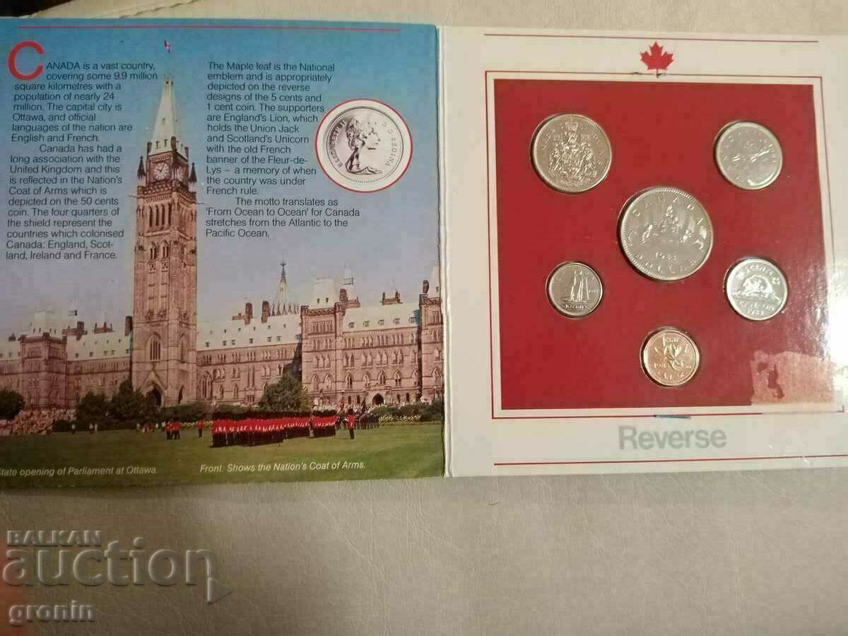 Set Canada Proof coins, mint, document, 1983, glossy - 6 Set Canada Proof coins, mint, document, 1983, glossy - 6