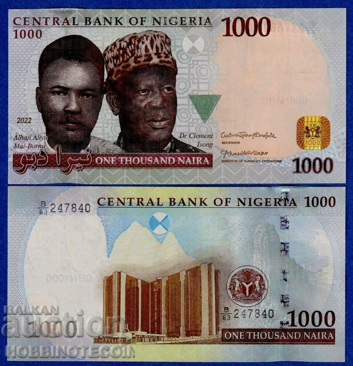 NIGERIA NIGERIA 1000 1000 NAIRA τεύχος 2022 NEW UNC