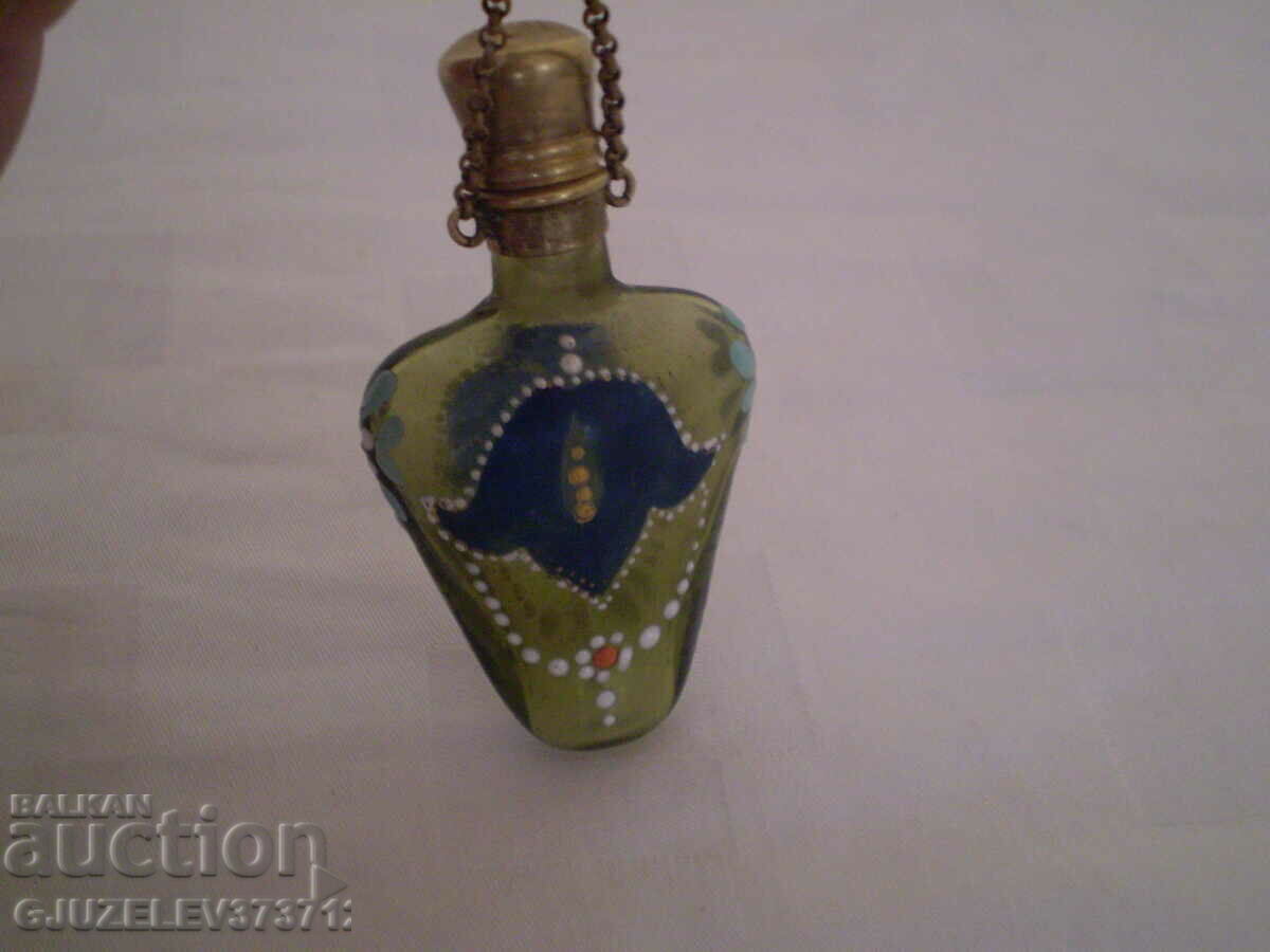 Collectible miniature perfume bottle with enamel - 6 Collectible miniature perfume bottle with enamel - 6