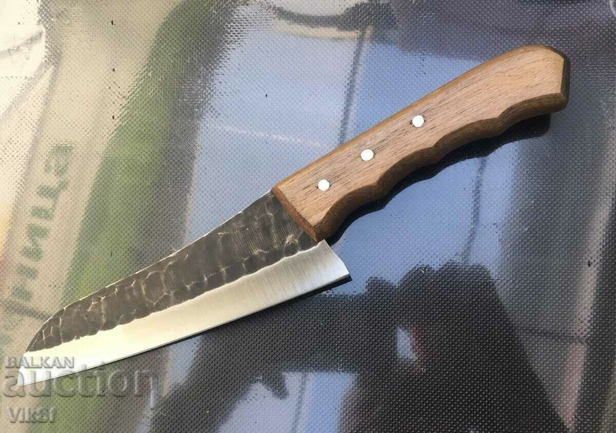Γαλοπούλα - κυνήγι, σφυρήλατο μαχαίρι, δερμάτινη θήκη, 150x275 mm