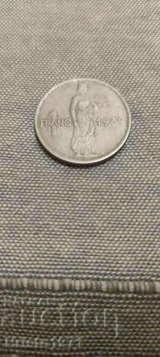 1 франк 1939 - Люксембург