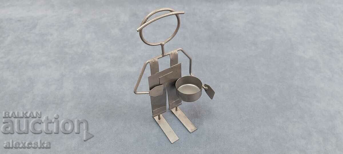 Metal candlestick - "Builder" with price 15.00 BGN | € 7.67 Metal candlestick - "Builder" with price 15.00 BGN | € 7.67